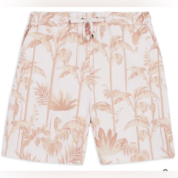 TED BAKER Henrina Botanical Pink/Tropical Printed Jersey Short Size 3 NWT - Picture 5 of 16
